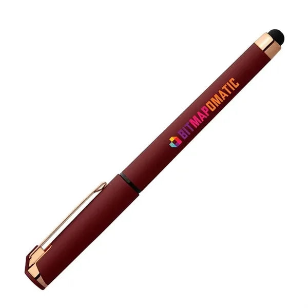 Islander Softy Rose Gold Gel Pen w/ Stylus - Full Color