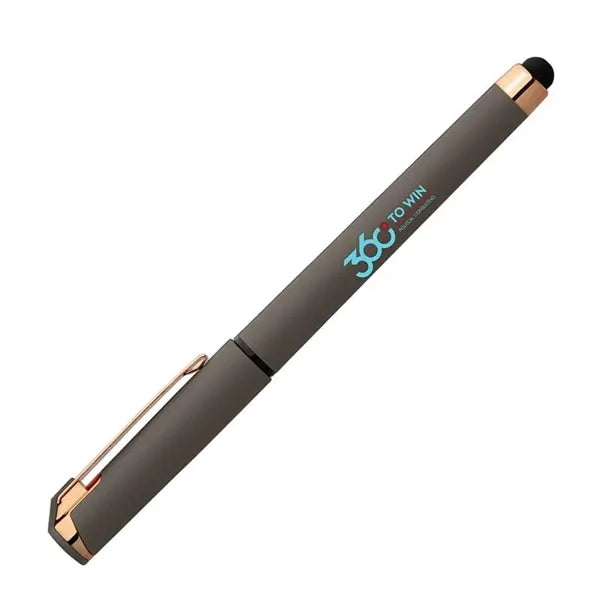 Islander Softy Rose Gold Gel Pen w/ Stylus - Full Color