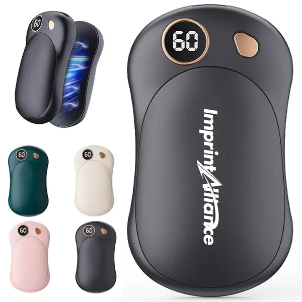 Magnetic USB Hand Warmer with Digital Display Power Bank