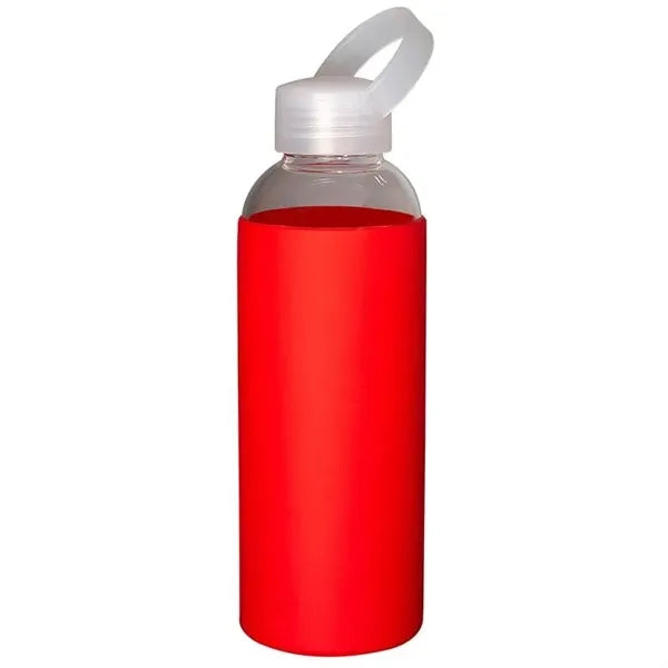 550ml 18 Oz Glassware with Vibrant Silicone Sleeve