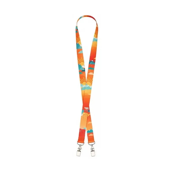3/4" Custom Open Ended Dye-Sublimated Lanyard