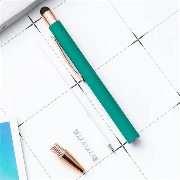 PATIKIL Ballpoint Pen with Stylus Tip,2-in-1 Metal Pen