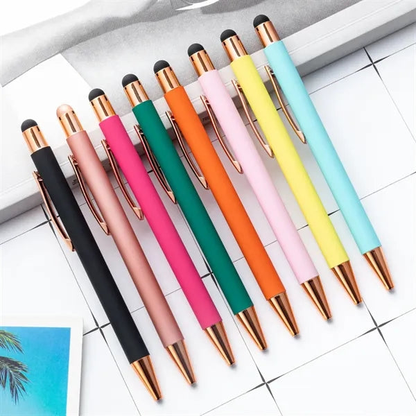 PATIKIL Ballpoint Pen with Stylus Tip,2-in-1 Metal Pen