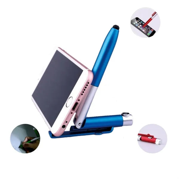 Stylus Ballpoint Pen with LED Light, Phone Holder