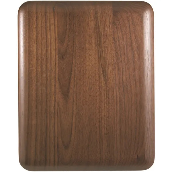 8" x 10" Elliptical Edge Round Corner Genuine Walnut Plaque