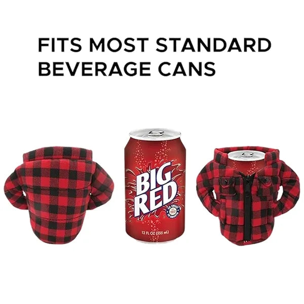 Insulated 12 oz Can Cooler Zip Up Jacket
