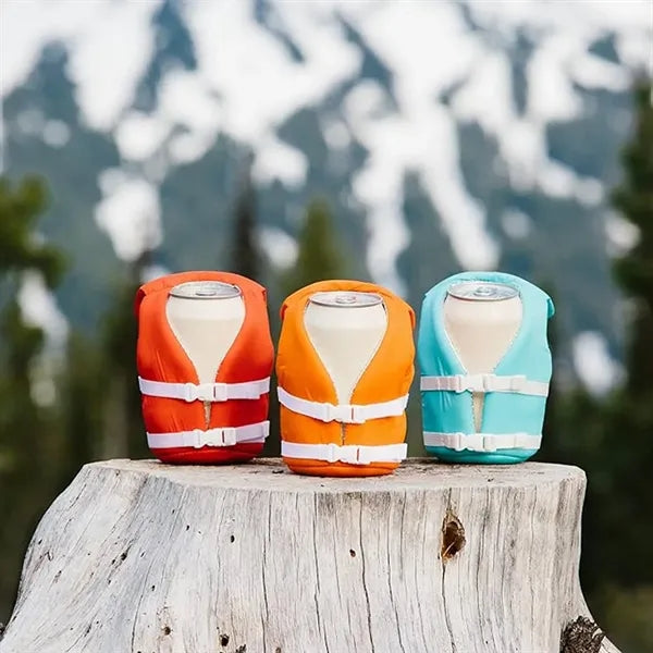 Insulated 12 oz Can Cooler Beer Bottle Soda Life Vest