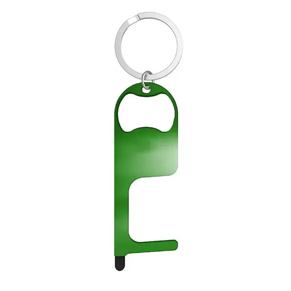 Stainless Steel NO Touch Tool with Stylus and Bottle Opener
