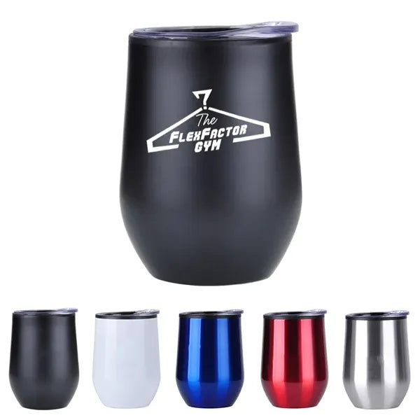 12 oz Stainless Steel Stemless Wine with Plastic lining