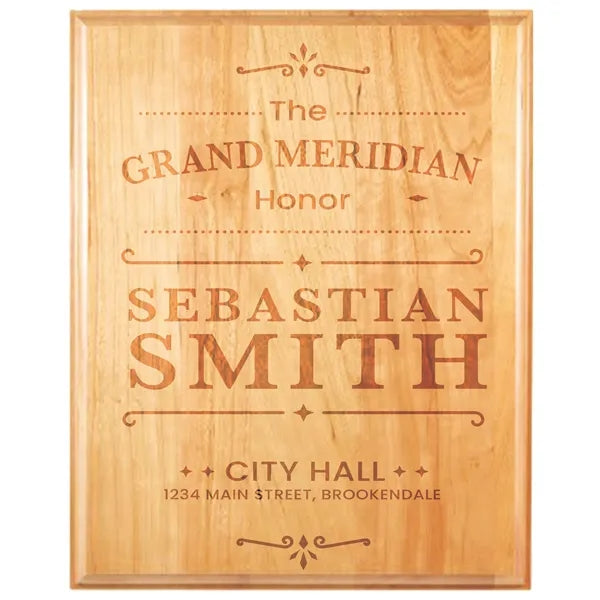 12" x 15" Genuine Cherry Plaque