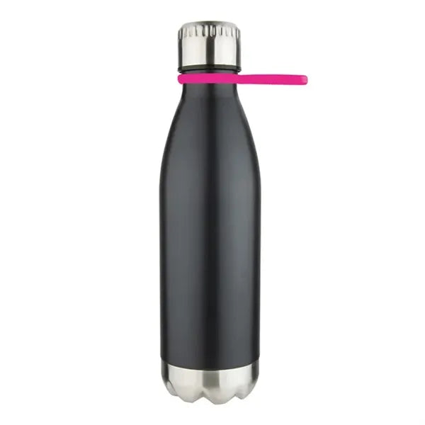 17 oz Stainless Steel Bottle With Silicone Strap