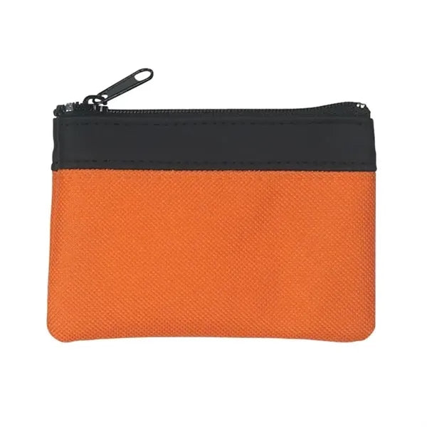 Slide fastening coin pouch