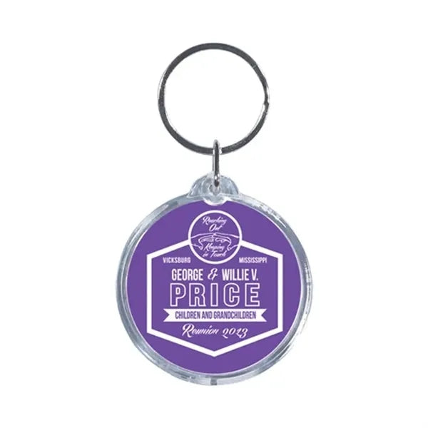 Round Acrylic Keytag 1 3/4"