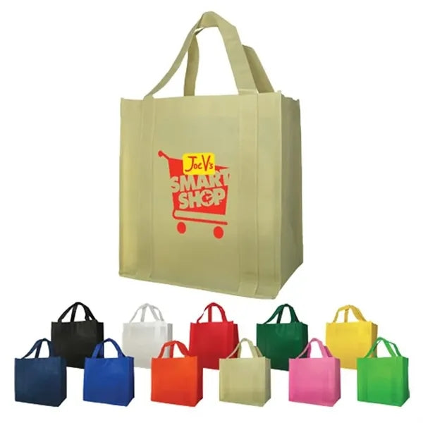 Bags - Non-Woven 12"W x 13"H x 8"D Shopping Tote Bags