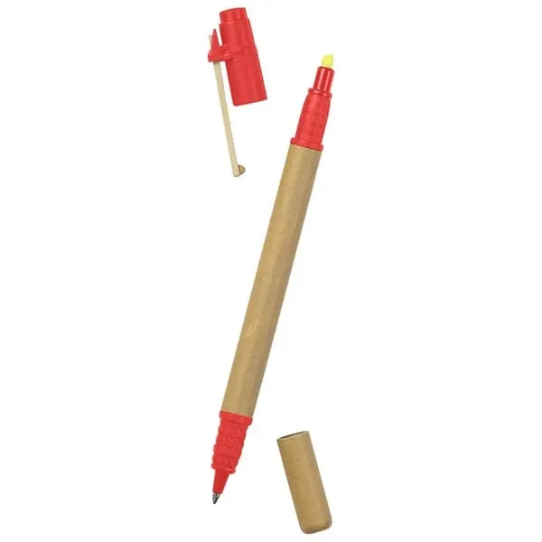 Eco-friendy Pen and Highlighter Combo
