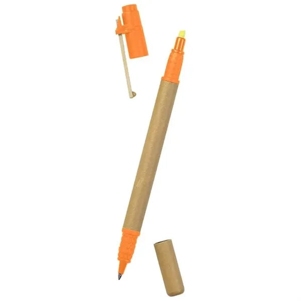 Eco-friendy Pen and Highlighter Combo