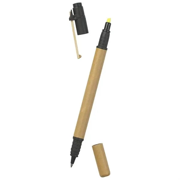 Eco-friendy Pen and Highlighter Combo