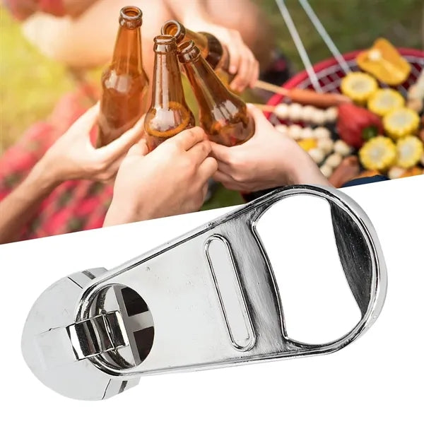 Oversized Magnetic Zipper Shaped Bottle Opener
