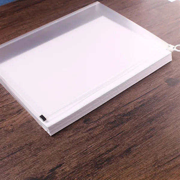 Clear Zip Plastic Envelopes A4 Zipper Document Folder Letter