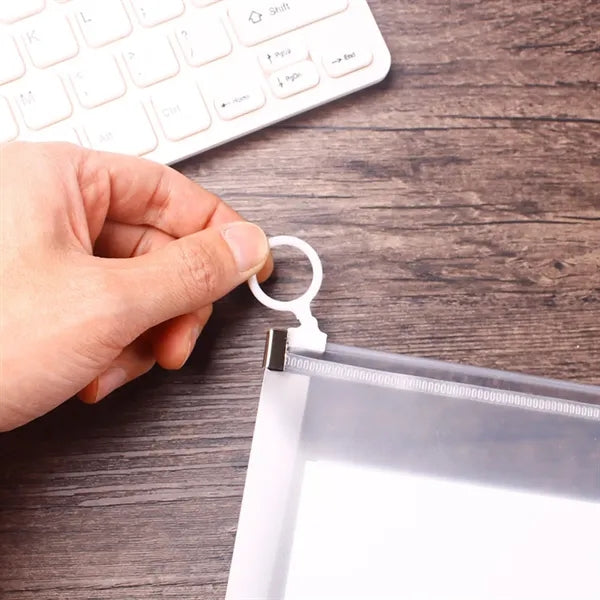 Clear Zip Plastic Envelopes A4 Zipper Document Folder Letter