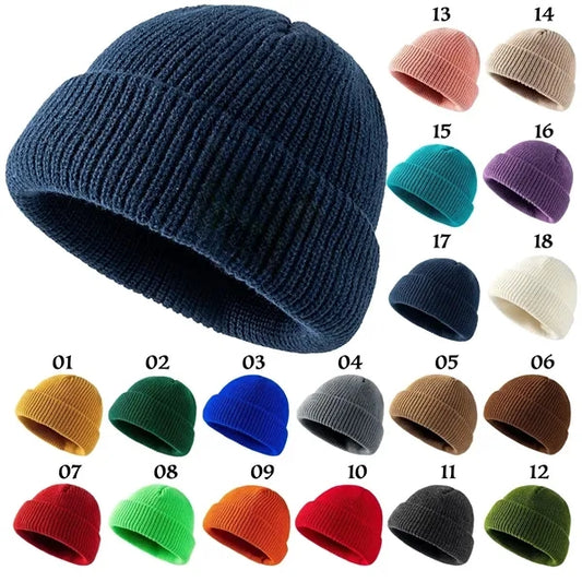 Warm Knitted Cold-proof Woolen Hat for Fall and Winter