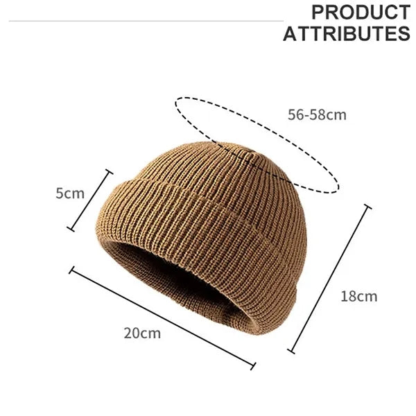 Warm Knitted Cold-proof Woolen Hat for Fall and Winter