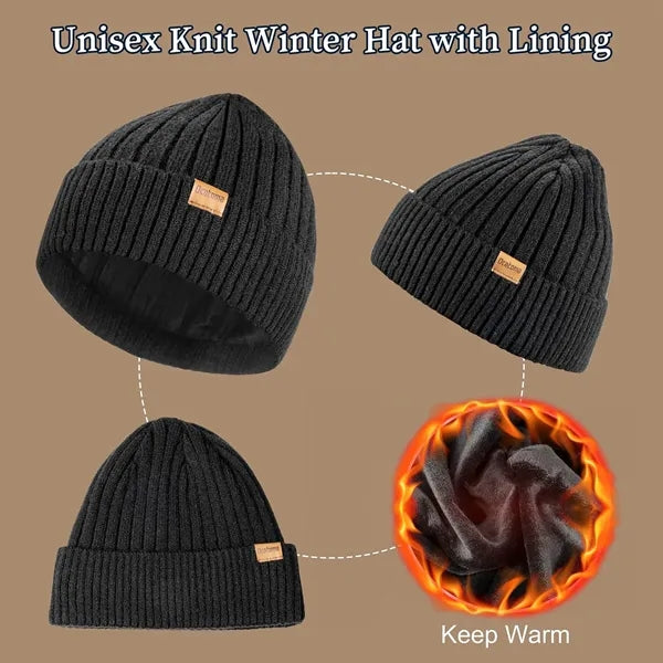 Warm Knitted Cold-proof Woolen Hat for Fall and Winter