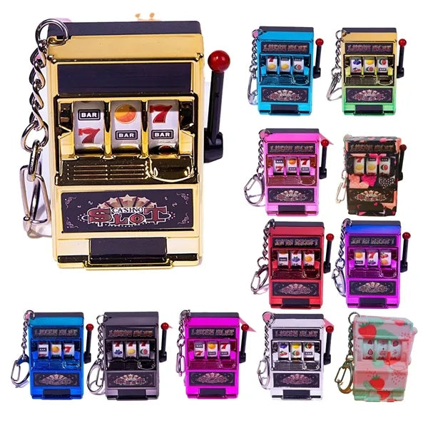 Mini Playable Fruit Machine Keychain