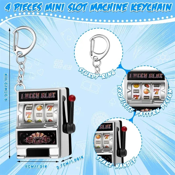 Mini Playable Fruit Machine Keychain