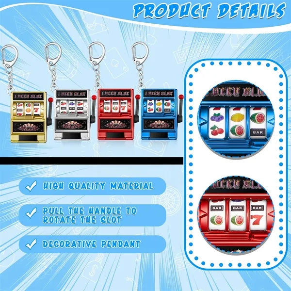 Mini Playable Fruit Machine Keychain