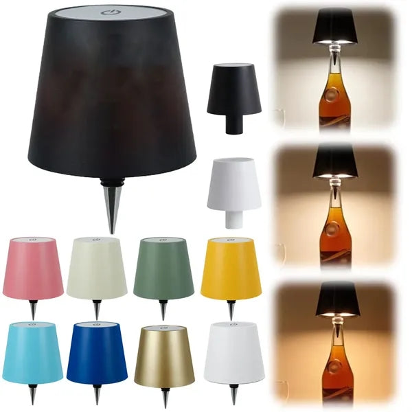 LED Rechargeable Wine Cork Table Lamp