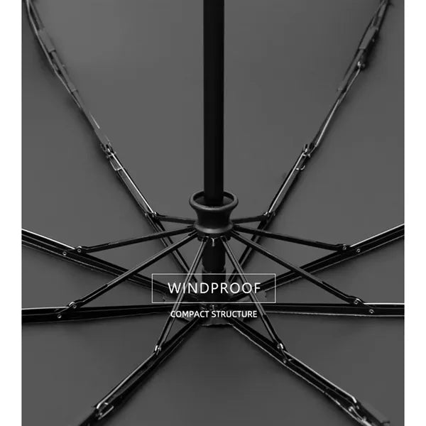 Round-Corner Sunny and Rainy Umbrella with Reflective Strip
