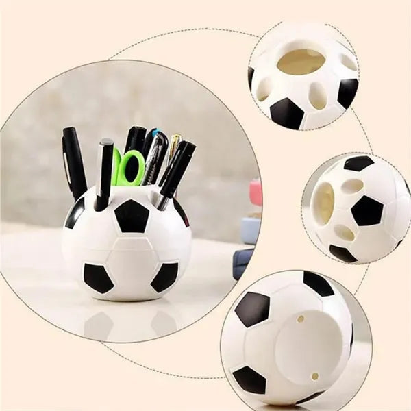 Soccer Shape Plastic Pen Holder