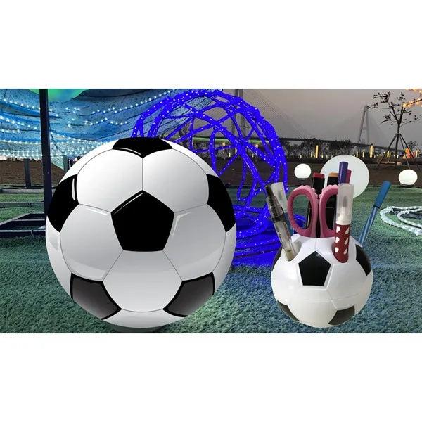 Soccer Shape Plastic Pen Holder