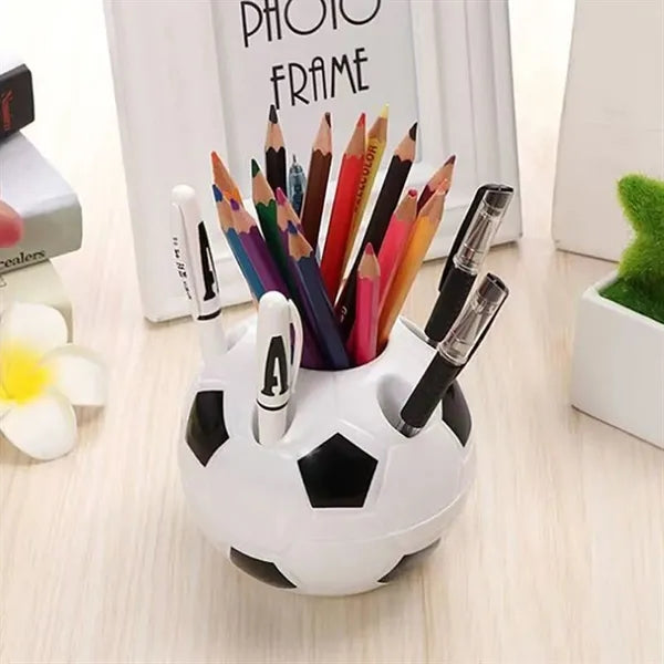 Soccer Shape Plastic Pen Holder