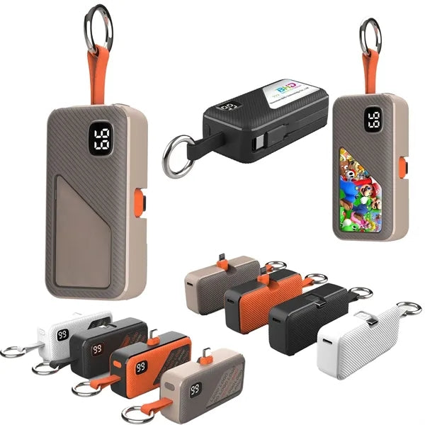 Mini Capsule Power Bank with Keychain