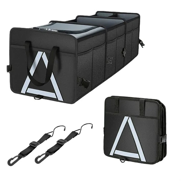 Large Capacity Foldable Car Storage Box with Insulation Bag