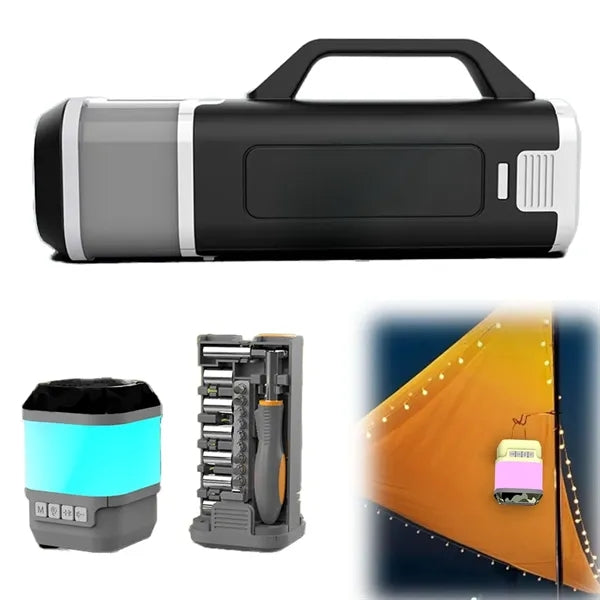 LED Multi-function Speaker with Tool Box