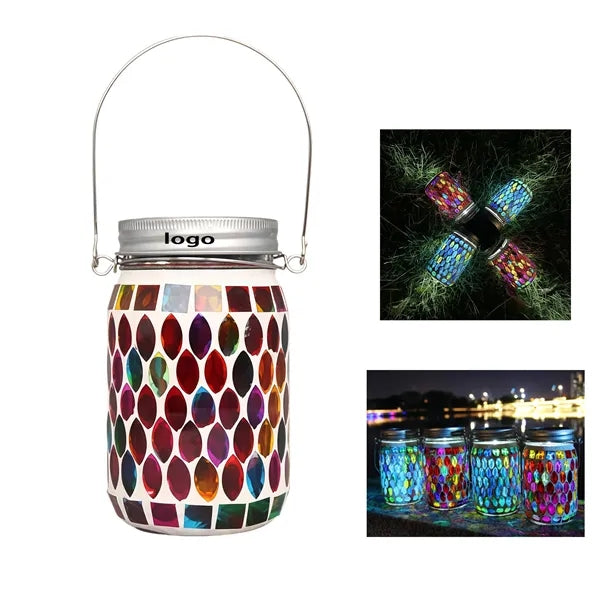 Solar Mosaic Lawn Lantern For Garden And Patio Decor