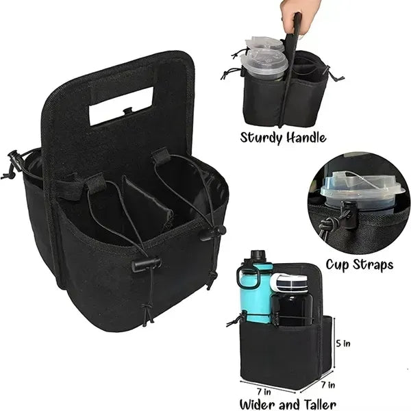 Portable Drink Carrier for 4 Cup Holder
