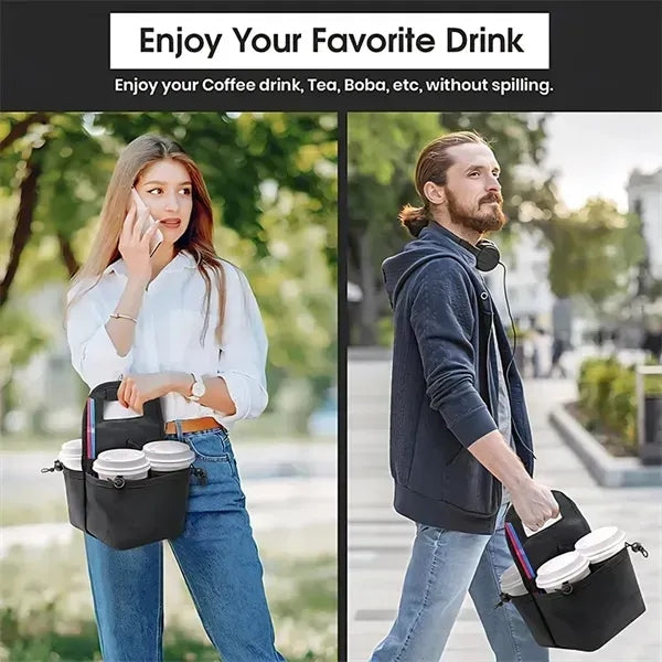 Portable Drink Carrier for 4 Cup Holder