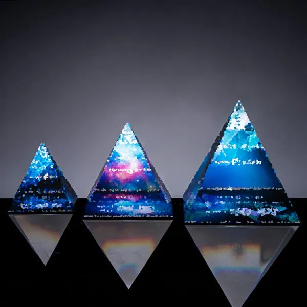 Pyramid Shaped Crystal Trophy