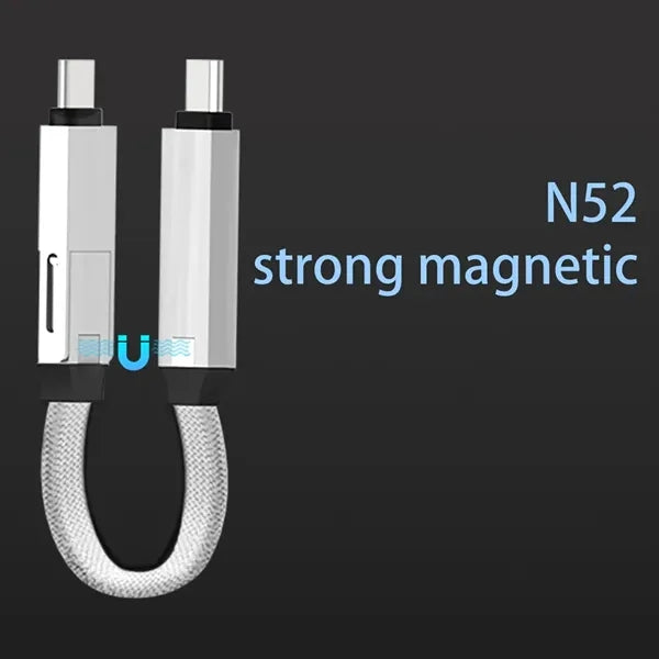 3-in-1 Keychain Charging Cable with Display