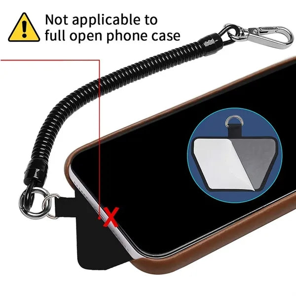 Phone Anti-theft Spring Lanyard for Outdoor