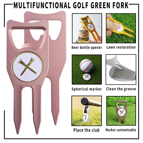3-in-1 Golf Fork Cap Clip Ball Marker Gift Set