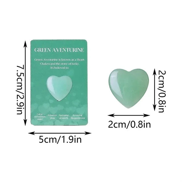 Natural Hearts Crystal Worry Healing Stone