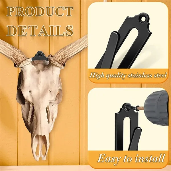 Heavy Duty Steel Skull Mount Hanger for Displays