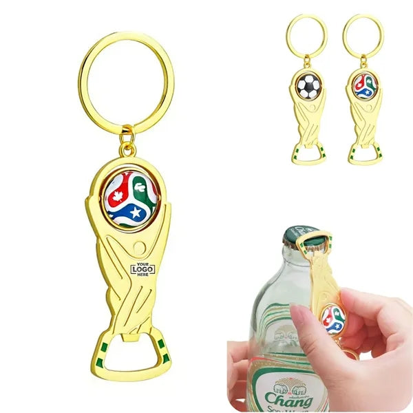 World Cup Football Bottle Opener Keychain