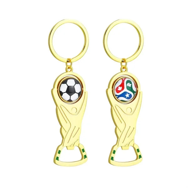 World Cup Football Bottle Opener Keychain