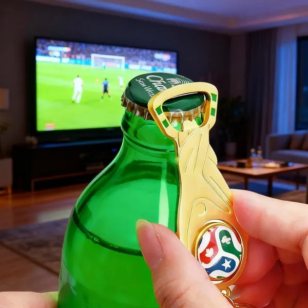 World Cup Football Bottle Opener Keychain